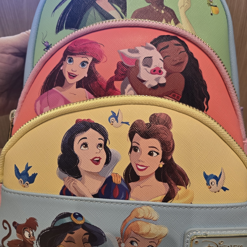 NWT Loungefly Disney Princess Pastel Backpack - Picture 3 of 9